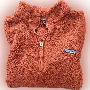 Women’s Patagonia Los Gatos Quarter Zip Fleece Pullover Rust Orange Size XXL